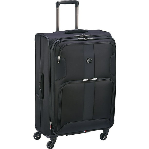 18 Inch Delsey Luggage Helium Xpert Lite Personal Ultra Light 4 Wheel Spinner Tote Blue 